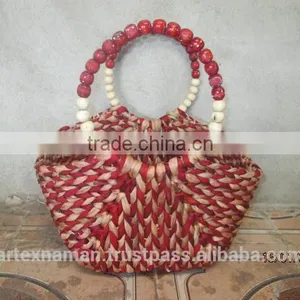 Eco-friendly Water Hyacinth Handbag With Handles, Fashionable Looking, Good Price, Natural Material From Vietnam thumbnail-2