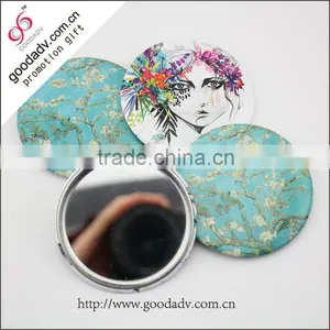 High Quality Promotional Top Fashion Gift Printing Tin Mirror thumbnail-6