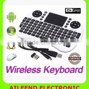 i8 Wireless Keyboard Mouse Pad For Android PC Wireless Keyboard Air Mouse Fm3s thumbnail-1