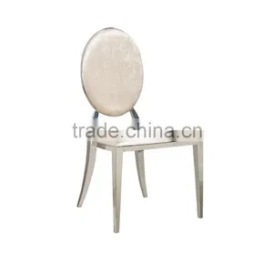 Unique Modern Fashion Stacking SS White Banquet Chair thumbnail-1