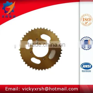 C45 Steel High Quality Motorcycle Sprocket Rear Sets 428H for Hot Sale thumbnail-1