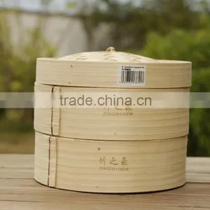Hot Selling Food 10 Inch Bamboo Steamer thumbnail-6