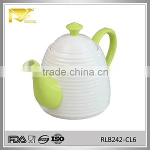 China Supplier Ceramic Tea Pot, White Ceramic Coffee Pot thumbnail-1