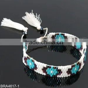 Bohemian Tassel Small Beaded Bracelet thumbnail-2