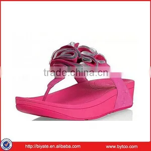 Women's Beach Wedges Platform Massage Thong Slippers Flip Flops Sandals thumbnail-1