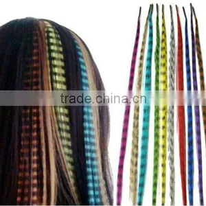 Wholesale Synthetic Grizzly Hair Feathers Feather Hair Extensions thumbnail-1
