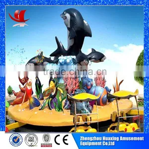 Top Fun Water Amusement Park Outdoor Kiddie Rides Happy Rides Shark Island for Sale thumbnail-1