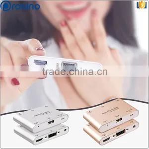Non-Shielded Multi-application Adapter Fits for HDTV/Monitor/Projector/Car TV Mini USB Female Digital Av Adapter Quality Choice thumbnail-1