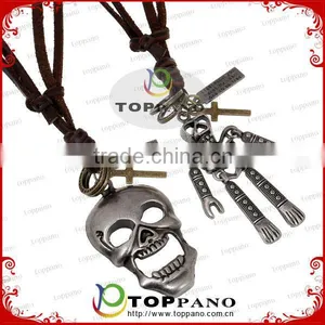 New Handmade Woven Fashion Genuine Leather Bracelet thumbnail-1