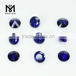 Loose Top Quality Synthetic Ruby 34# Sapphire Blue Corundum Gemstone thumbnail-2