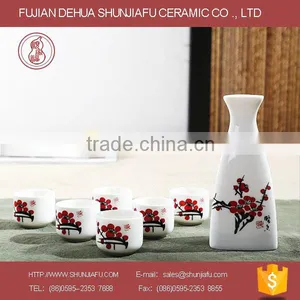 Hot Sale Triangle Shape Ceramic Wine Set, Japanese Sake Set thumbnail-1