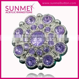 Fashion Style Light Purple Rhinestone Jewelry Embellishments thumbnail-1