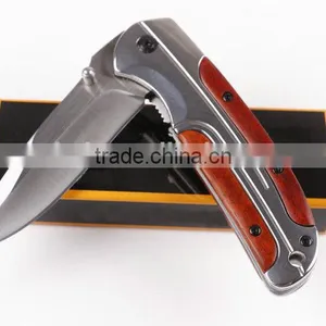 OEM Pocket Knife Rosewood With 440C Blade thumbnail-5