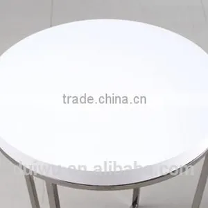 2016 Simple Round Wooden Material Stainless Steel Table thumbnail-2