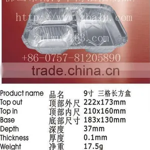 Disposable 3-compartment Airline Food Container thumbnail-1