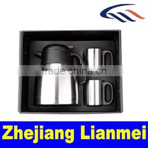 Stainless Steel Cup Set With Coffee Pot thumbnail-1