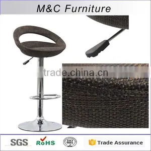Good Quality Vine Material Swivel Design Bar Stool thumbnail-1