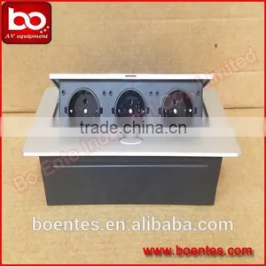 Desktop Pop-up Outlet and Data Socket With EU Standard Power Outlet thumbnail-3