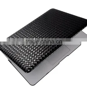 Deluxe Woven Texture pu Leather Case for Macbook, for Macbook Back Cover Laptop Protective Case thumbnail-3