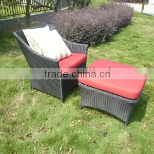 Outdoor Waterproof Garden Rattan Sleeper Sofas Set thumbnail-1