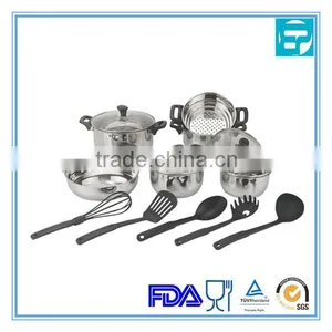 15pcs Salable New Design Environmental Large Stainless Steel Cooking Pots thumbnail-1