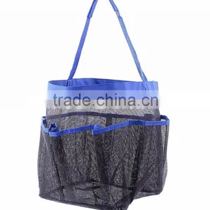 Hanging Waterproof Mesh Multi-function Bathroom Shower Cabin Organizer, Shampoo Toothbrush Shower Caddy thumbnail-3