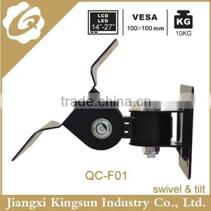 Small Simple With Cheaper Lower Price Adjustable 90 Degrees Swivel LCD LED PLASMA TV Wall Mount VESA 100*100 up to 27 Inch thumbnail-5