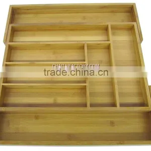 Modern Housewares - EXPANDING Bamboo Wood UTENSIL HOLDER thumbnail-1
