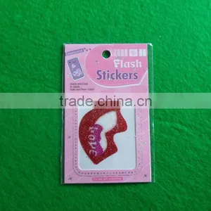 High Quality Custom Glitter Vinyl Stickers for Mobile Phone thumbnail-1