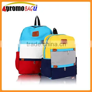 New Design School Bag Canvas Backpack Wholesale thumbnail-1