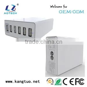 Quick Charge 2.0 60W 6-port Usb Travel Charger, Usb Charging Station, Usb Hub thumbnail-1