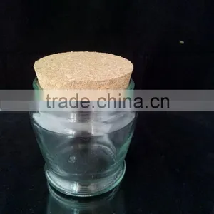 2016 New Style Popular Empty Glass Jar With Cork Lid as Candle Holder thumbnail-1