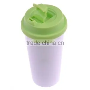 Polymer Blank Sublimation Double Wall Tumbler , Kid Water Bottle With Flip-lock Lid thumbnail-1