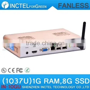 Embeded Pos Fanless pc Intel Celeron C1037U With 4G RAM 16G SSD thumbnail-2