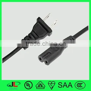 NEMA 1-15P Plug With UL Approval, UL 2 Pin Power Plug With UL Electrical Wire Cable thumbnail-2