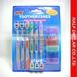 6PCS Hotsale Soft Toothbrush Set,Travel Toothbrush Foldable,Toothbrush For Daily Home Use thumbnail-1