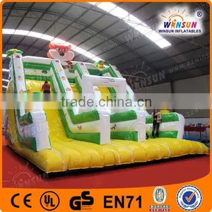 Hot!! Rainforest Theme WSS-022 Inflatable Fox Slide Game thumbnail-1