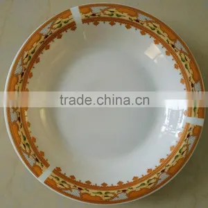 9.25 Inch Edgefold Porcelain Plate , Hotel and Restaurant Porcelain Dinner Plate thumbnail-1