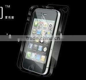 High Grade Crystal Clear Screen Protector Compatible With Apple IPhone 4(Full Body) (Screen Guard, Screen Shield, Ward, Filter) thumbnail-1