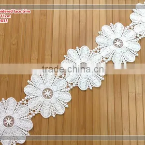 the Popurple 11cm Width Chemical Embroidered Lace Trim thumbnail-1