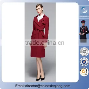 2016 Fashion Ladies Retor Trench Coat Winter Coat for Women thumbnail-1