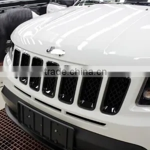 ABS Front Grill Covers for Jeep Compass 2011-14 Grille Covers off Road Accessories thumbnail-2