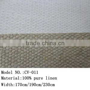 510gsm 170cm/190cm/230cmcm Width 100% Pure Linen Canvas Roll for Making Blank Stretched Canvas Frame to Oil and Acrylic Painting thumbnail-1