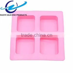 4 Cavities Square Shape Block Mould Soap thumbnail-3