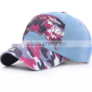 Flat Embroidery Adjustable 100% Cotton Golf Cap thumbnail-5