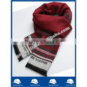 Wholesale China Manufacture Supplier Cashmere Hot New Product for 2015 Fashion Uae Poncho Men and Women Knit Scarf thumbnail-1