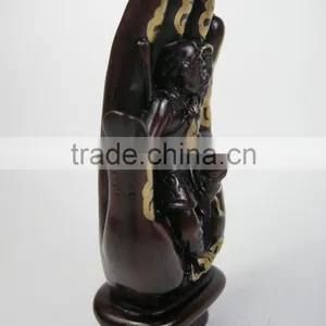 Monkey King on God Hand Chinese Statue Amulet thumbnail-2