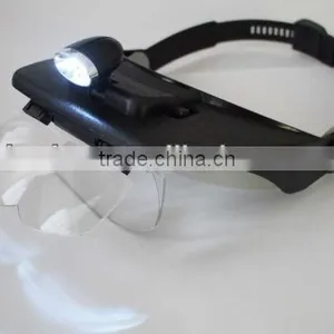 2014 NEW Headset LED Head Light Magnifier Magnifying Glass Loupe 4x Lens thumbnail-1