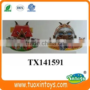 3D Paper Puzzle Park Playing Facility Designs Intelligent Toys for Kids 33pcs thumbnail-5