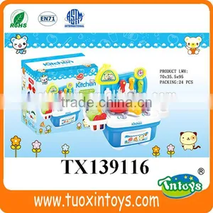 Plastic Kids Play Kitchen Set Cooking Toys for Boys thumbnail-2